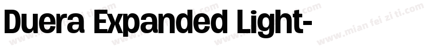 Duera Expanded Light字体转换